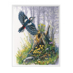 Cross-stitch kit "Architect bird" 21*27 cm RTOM1119