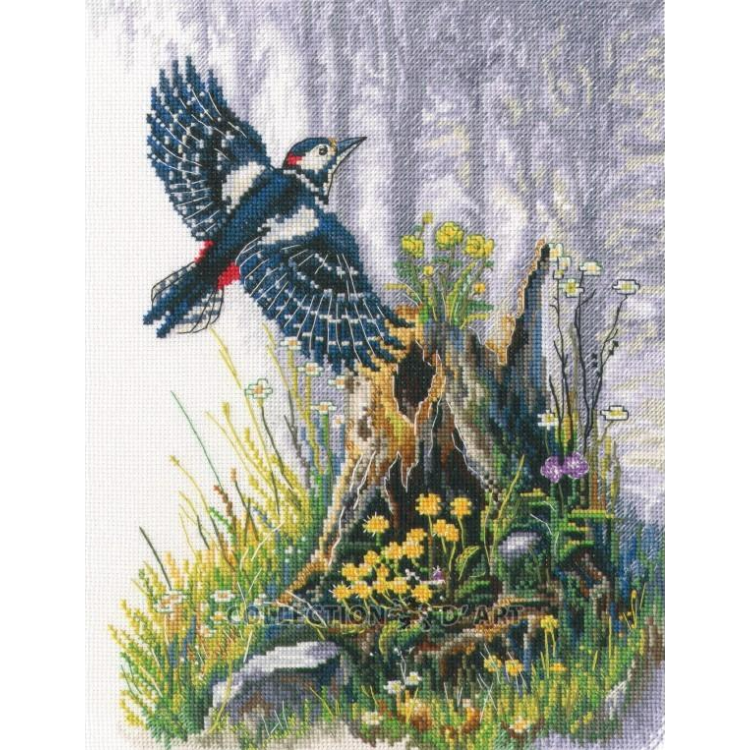 Cross-stitch kit "Architect bird" 21*27 cm RTOM1119
