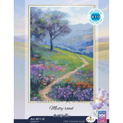 Cross-stitch kit "Misty road" 19,5*29,5 cm RTOM1118