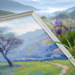 Cross-stitch kit "Misty road" 19,5*29,5 cm RTOM1118