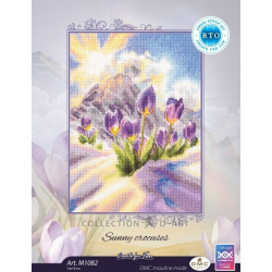 Cross-stitch kit "Watercolor gladiolus" 21,5*30 cm RTOM1114