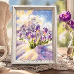 Cross-stitch kit "Watercolor gladiolus" 21,5*30 cm RTOM1114