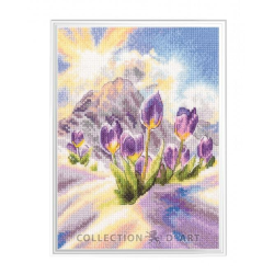 Cross-stitch kit "Watercolor gladiolus" 21,5*30 cm RTOM1114