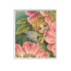 Cross-stitch kit "Secret of wild rose" 12,5*15 cm RTOM923