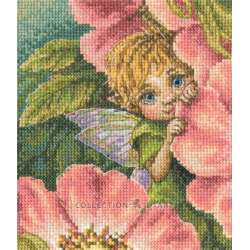 Cross-stitch kit "Secret of wild rose" 12,5*15 cm RTOM923
