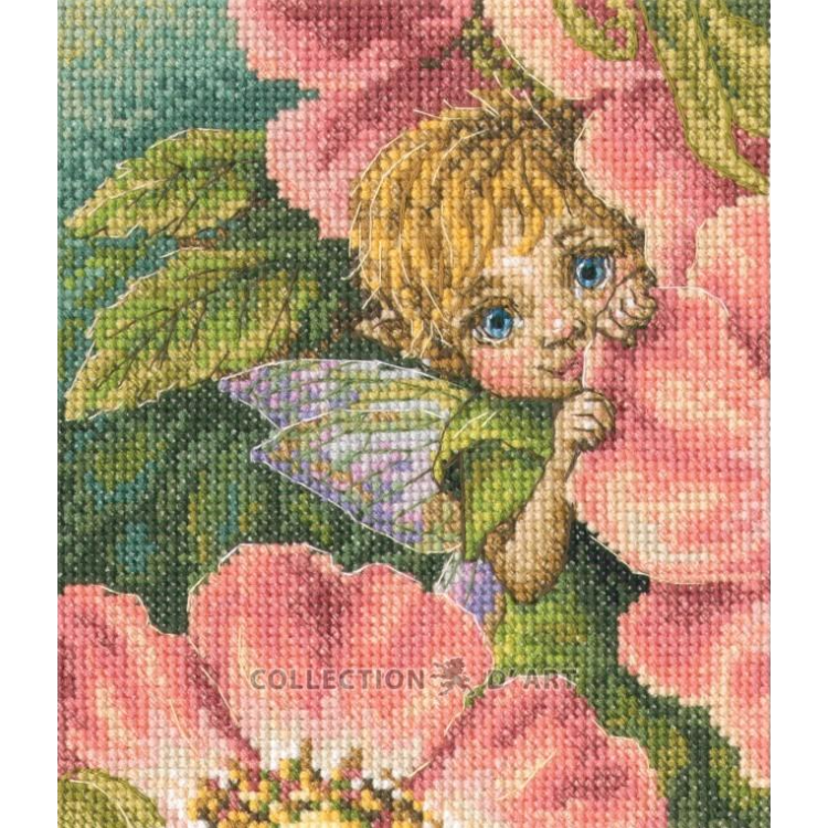Cross-stitch kit "Secret of wild rose" 12,5*15 cm RTOM923