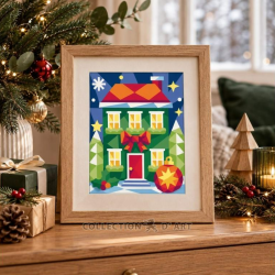 Printed tapestry canvas 14x18 cm CDA3391