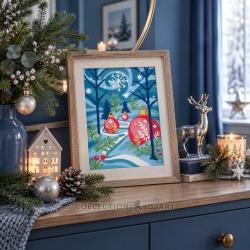 Printed tapestry canvas 14x18 cm CDA3395