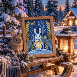 Printed tapestry canvas 14x18 cm CDA3396