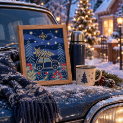 Printed tapestry canvas 14x18 cm CDA3397