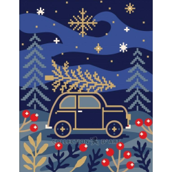 Printed tapestry canvas 14x18 cm CDA3397