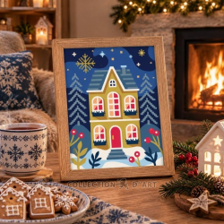 Printed tapestry canvas 14x18 cm CDA3398