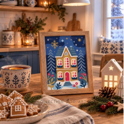 Printed tapestry canvas 14x18 cm CDA3398