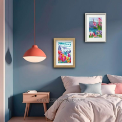 Tapestry kit "Tulips in mountains" 22x30 cm CDA6342K