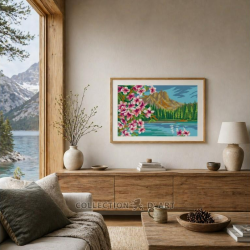 Tapestry kit "Blooming Mountain" 22x30 cm CDA6345K