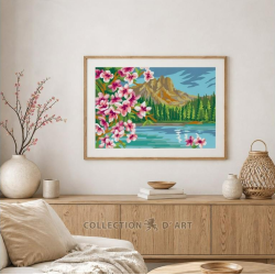 Tapestry kit "Blooming Mountain" 22x30 cm CDA6345K