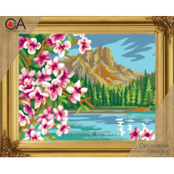 Tapestry kit "Blooming Mountain" 22x30 cm CDA6345K