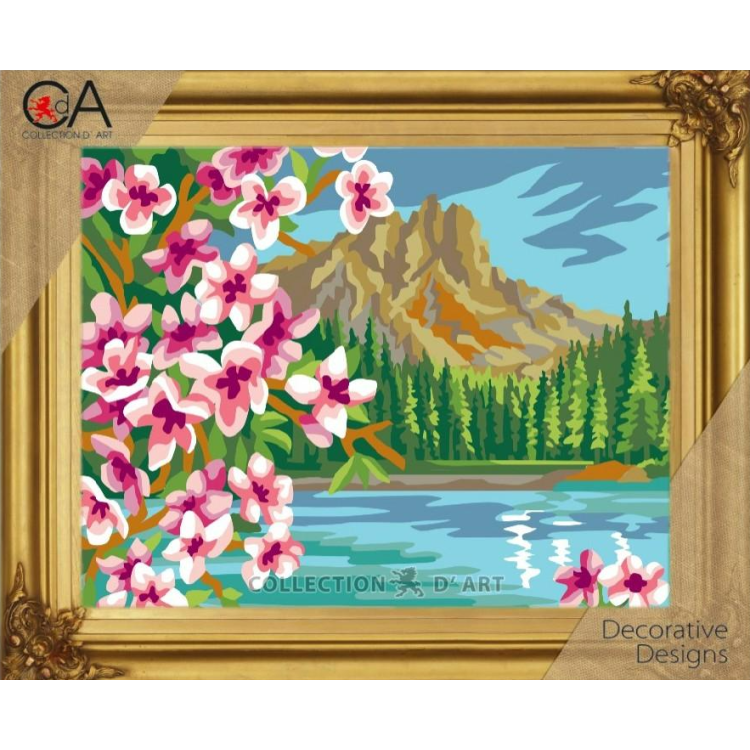 Tapestry kit "Blooming Mountain" 22x30 cm CDA6345K