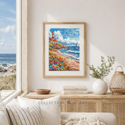 Tapestry kit "Seaside cliff" 22x30 cm CDA6346K