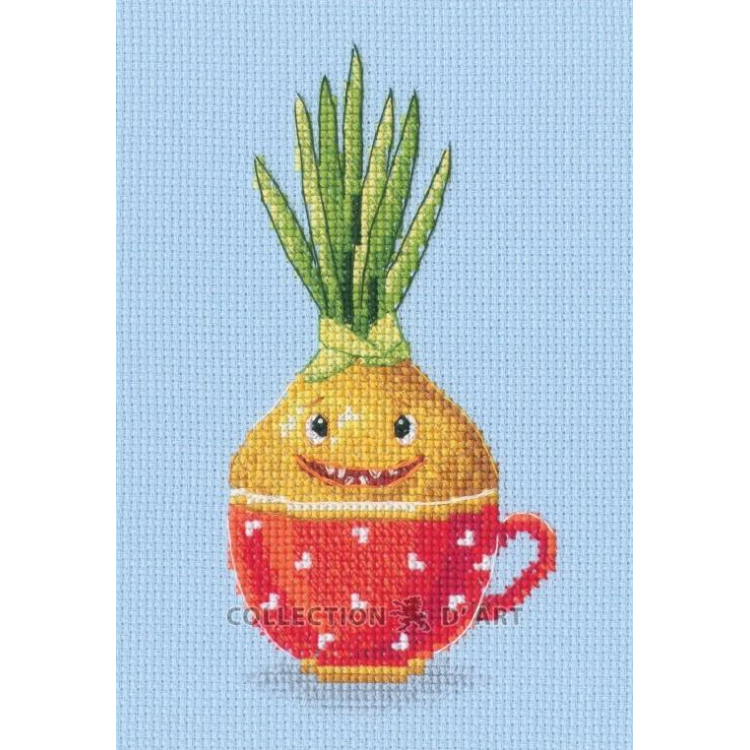 Cross stitch kit "Funny onion" 7.5x15 cm CDABC8152