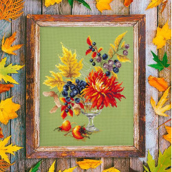 Cross stitch kit  Autumn Bouquet 20 x 23 cm 100-005
