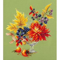 Cross stitch kit  Autumn Bouquet 20 x 23 cm 100-005