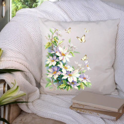 Cross stitch kit  Clematis 28 x 39 cm 100-062