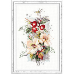 Cross stitch kit  Rosa Canina 14 x 23 cm 100-102