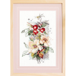 Cross stitch kit  Rosa Canina 14 x 23 cm 100-102