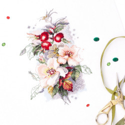 Cross stitch kit  Rosa Canina 14 x 23 cm 100-102