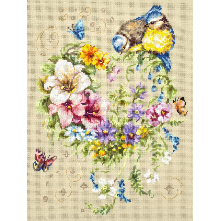 Cross stitch kit  Melody of Your Heart 26 x 34 cm 100-142