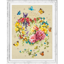 Cross stitch kit  Tenderness of Your Heart 26 x 34 cm 100-143