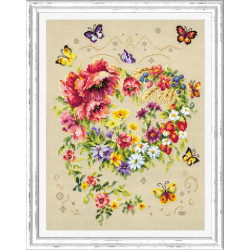 Cross stitch kit  Shine of Your Heart 26 x 34 cm 100-144