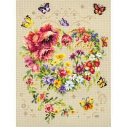 Cross stitch kit  Shine of Your Heart 26 x 34 cm 100-144