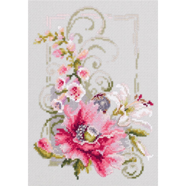 Cross stitch kit  Happy March 15 x 21 cm 100-161