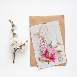 Cross stitch kit  Happy March 15 x 21 cm 100-161