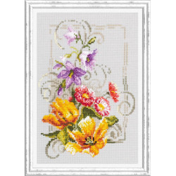 Cross stitch kit  Happy June 15 x 21 cm 100-162