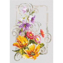 Cross stitch kit  Happy June 15 x 21 cm 100-162