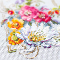 Cross stitch kit  Happy July 15 x 21 cm 100-163