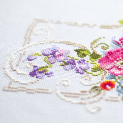 Cross stitch kit  Happy July 15 x 21 cm 100-163