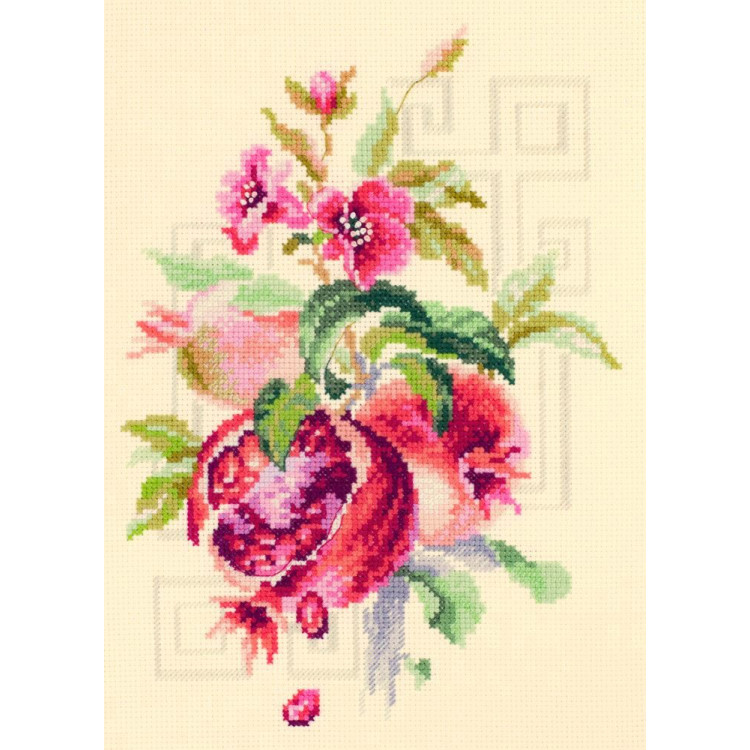 Cross stitch kit  Pomegranate 18 x 25 cm 100-212