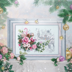 Cross stitch kit  Christmas Sentiment 32 x 22 cm 100-244 MN-100-244