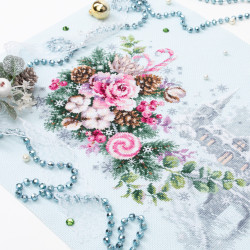 Cross stitch kit  Christmas Sentiment 32 x 22 cm 100-244 MN-100-244