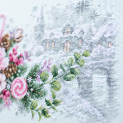 Cross stitch kit  Christmas Sentiment 32 x 22 cm 100-244 MN-100-244