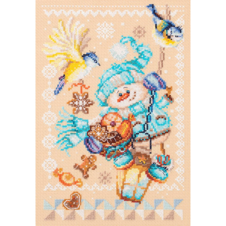Cross stitch kit  Christmas Treats 17 x 27 cm 100-260