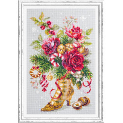 Cross stitch kit  Christmas Surprise 17 x 27 cm 100-270