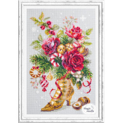 Cross stitch kit  Christmas Surprise 17 x 27 cm 100-270