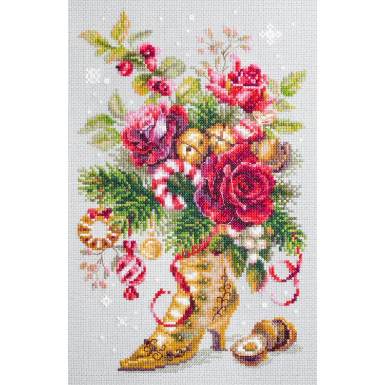 Cross stitch kit  Christmas Surprise 17 x 27 cm 100-270