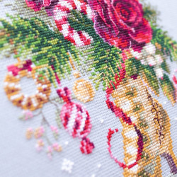 Cross stitch kit  Christmas Surprise 17 x 27 cm 100-270