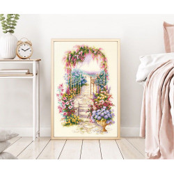 Cross stitch kit  Entrance to the Garden 23 x 34 cm 110-001